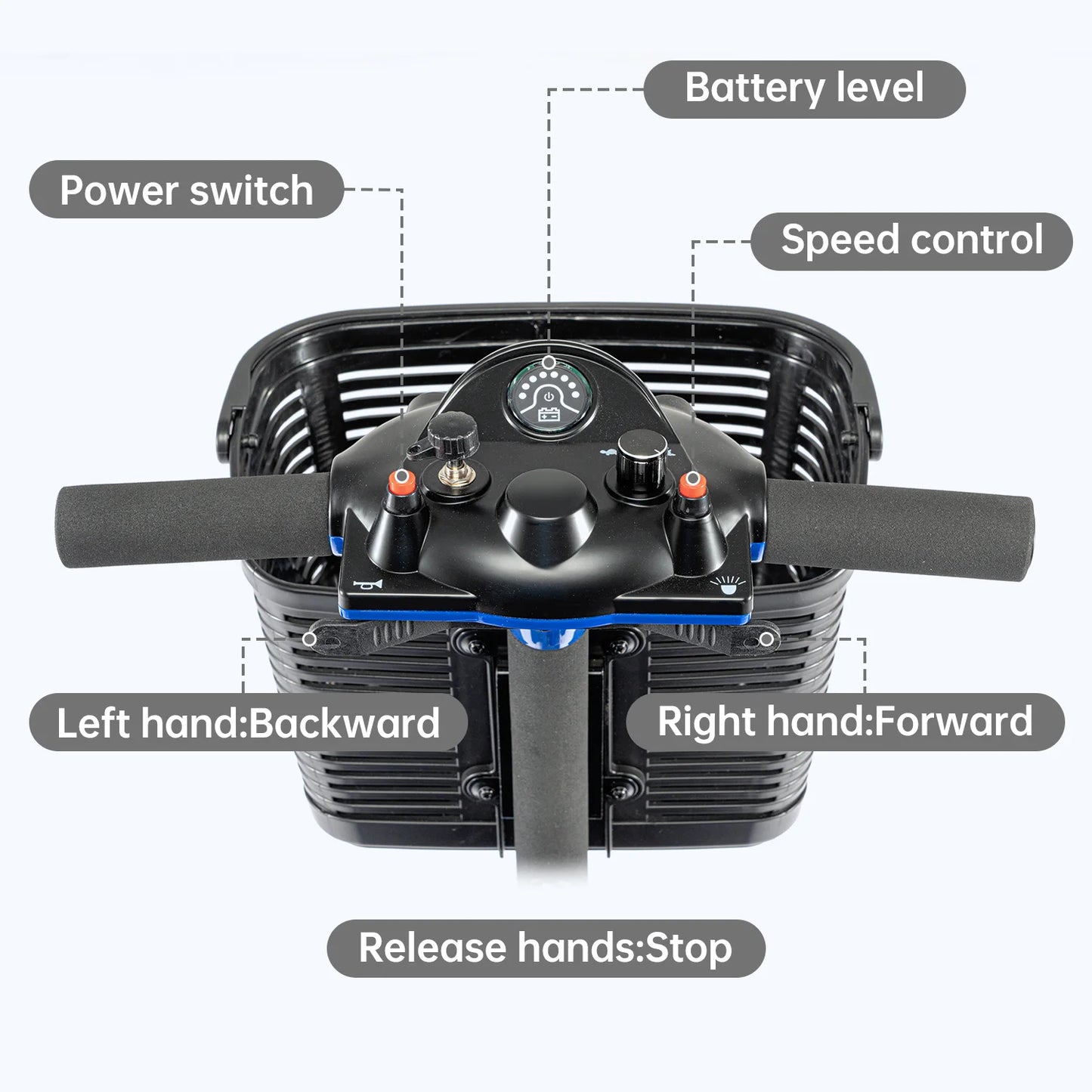Electric Mobility Scooter 3 Wheel Portable Foldable For Adult Elderly Disabled, Sport