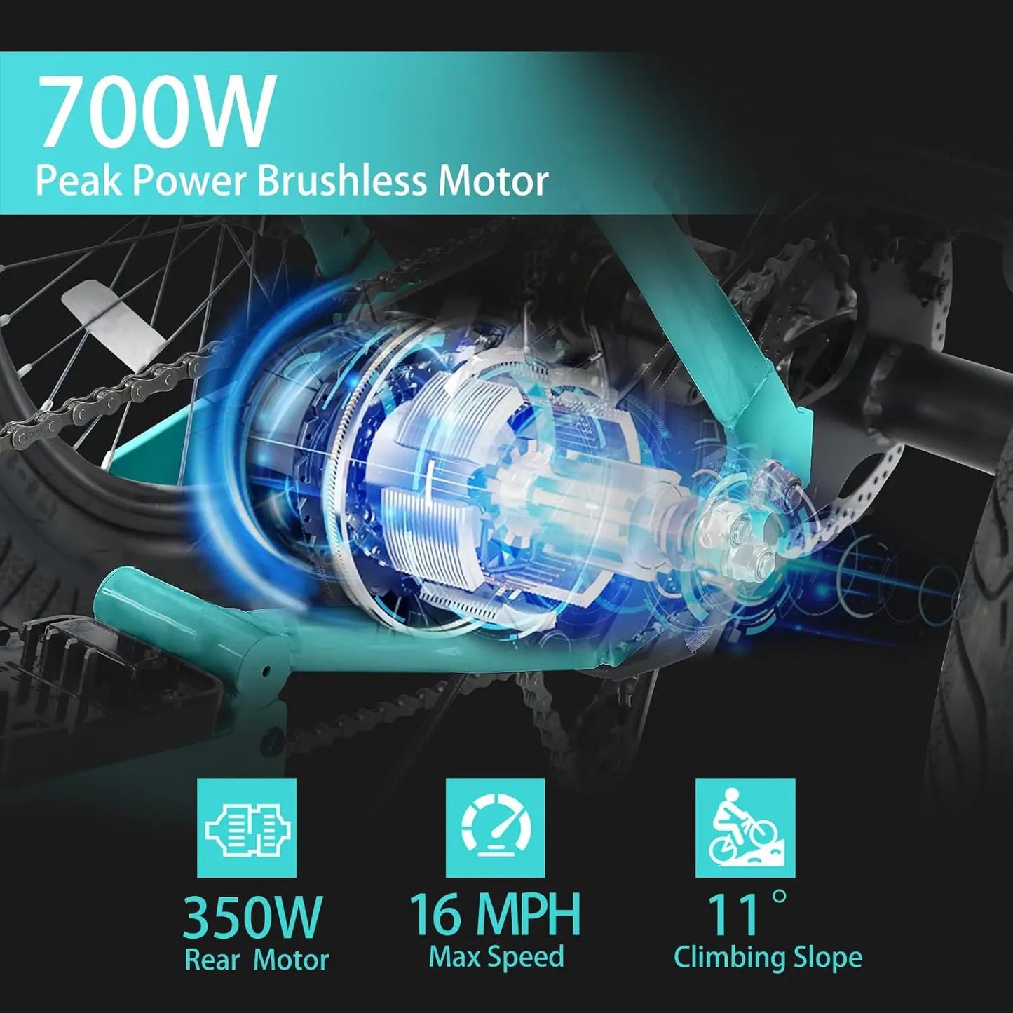 E-Tricycle, Adults,Fat Tire Folding ,3 Wheels E-Bikes, Peak 700W Step-Thru, Customized