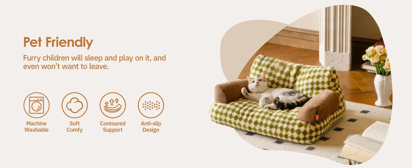 Pet Couch Bed 26×19×13 Inch WashableBeds for Medium Small dogs