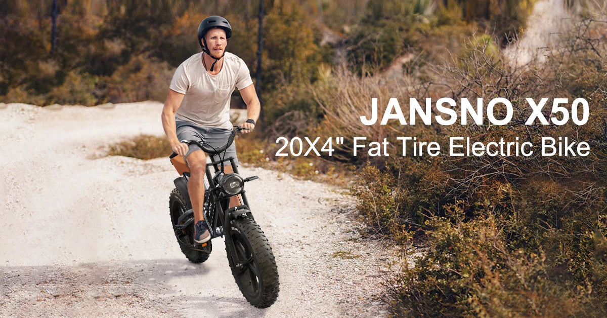jansno x50 Adult Electric Bike 750W Motor  48V 14AH 20 Inch Tire Mountain Off-Road Motorcycle
