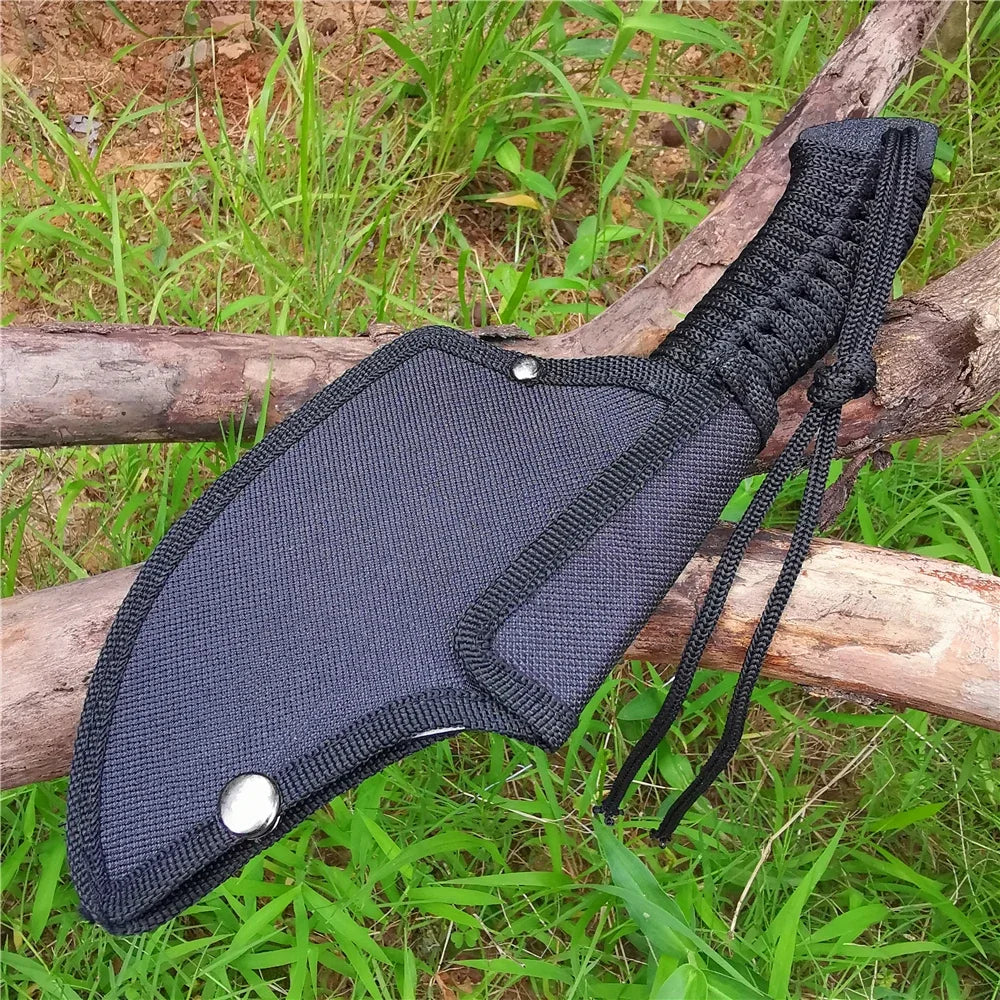 Compact Outdoor Tomahawk: Stainless Steel Blade, Non-Slip Handle, Jungle Machete & SurvivalTool