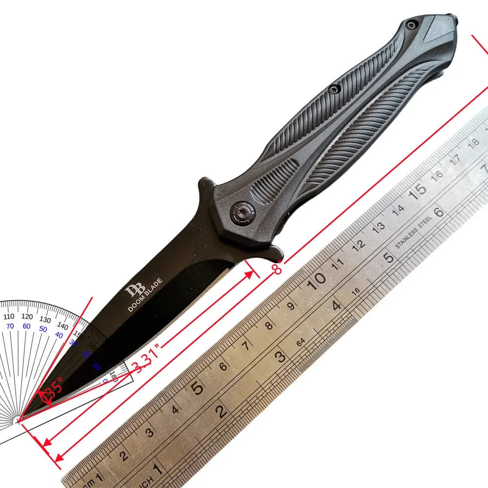 Stainless Steel Axe & Folding Knife Combo Set: High-Performance Outdoor Adventures, Camping & Hiking