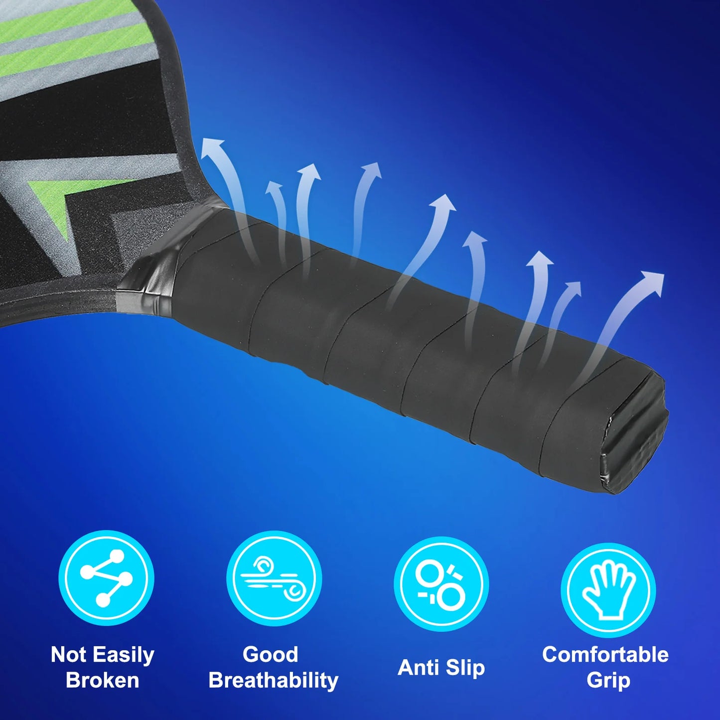 Pickleball Set, 4 Premium Wood  Rackets, 4  Balls, 4 Cooling Towels a Carry Bag for Men Women
