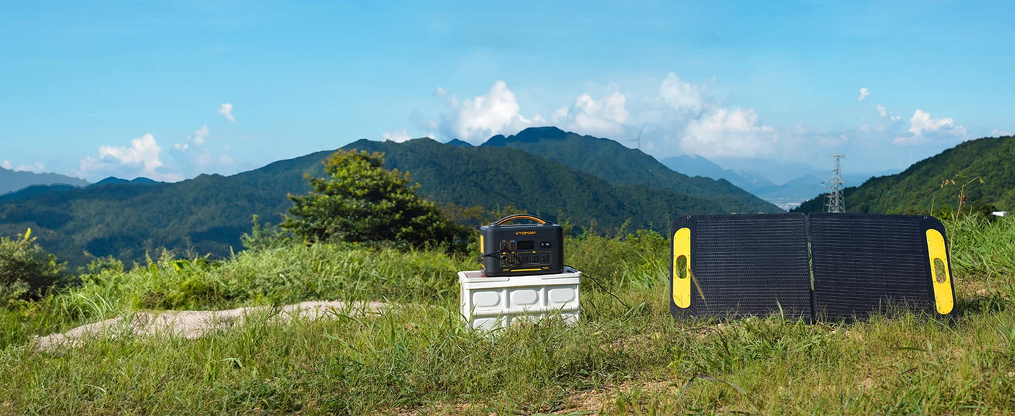 600X with 110W Solar Panel included,600W 299Wh LiFePO4 Solar Charger