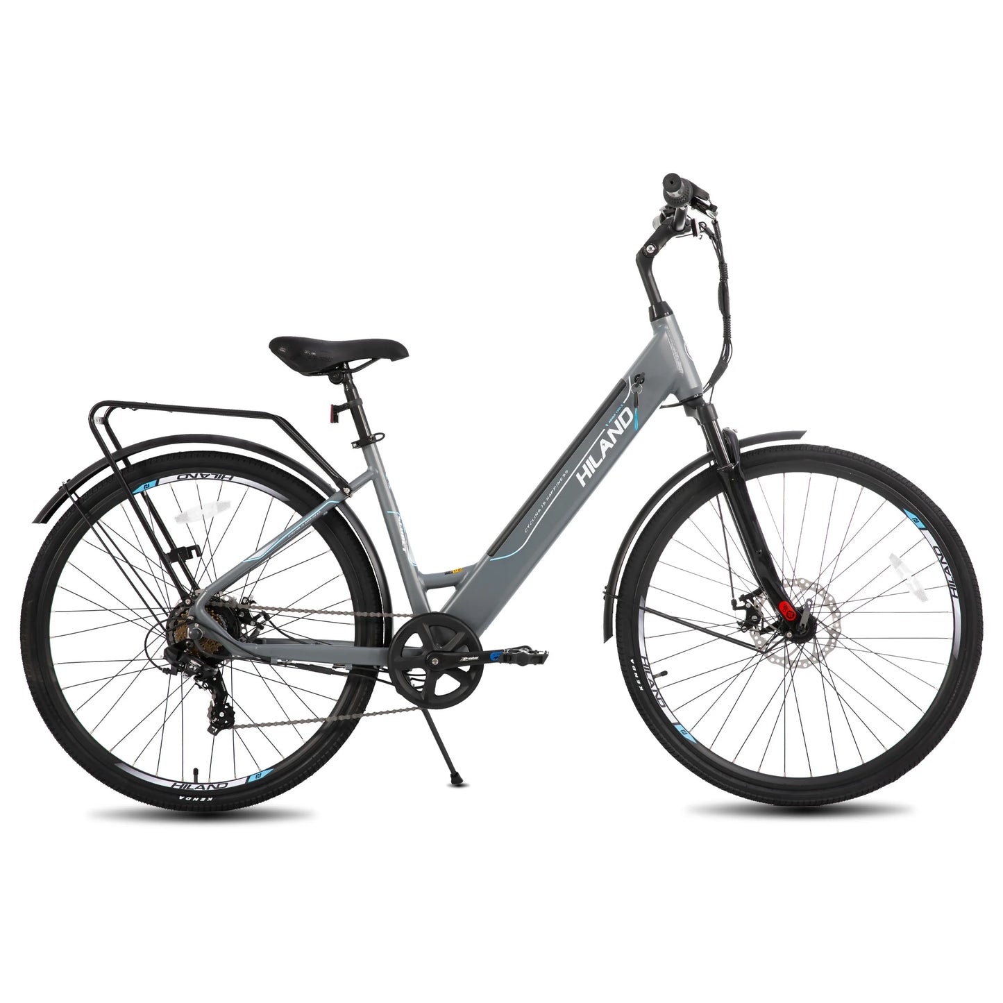 Electric road bike, detachable lithium battery,Including shelves, 250W, with LCD display