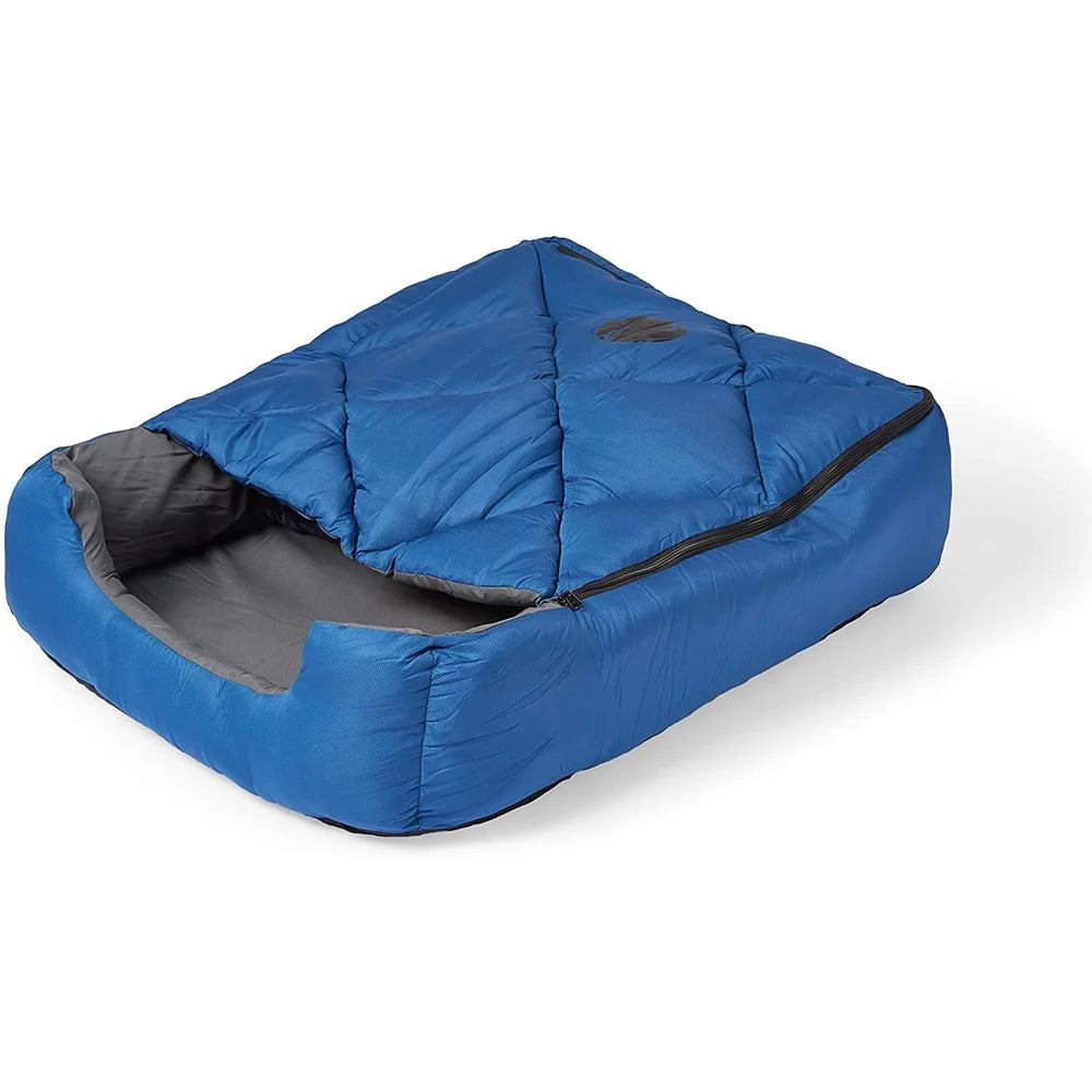 Portable Pet Sleeping Bag, Zippered Cover Lightweight Travel Camping Large Pets Comfortable