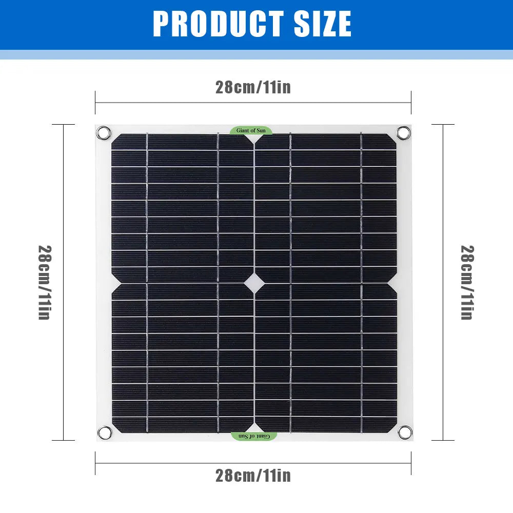 400W High-Efficiency Flexible Solar Panel 12V Solar Panel Battery Charging ControllerInverterHome