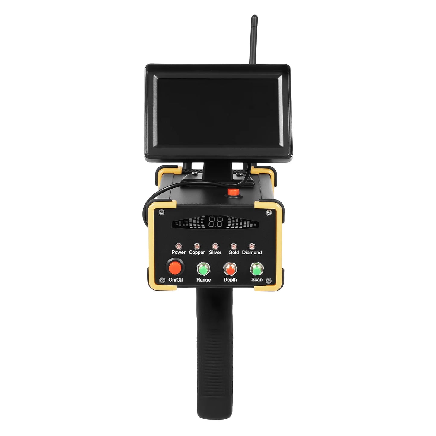 16m Depth 900m Range Metal,Gold Finder Undergrnd,W/ High Definition LCD Display,Auto Rotation Search
