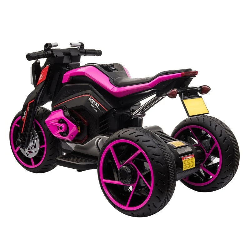 12V Three-wheel Ride On Motorcycle, elec. w/horns, LED Lights, kids  3-8 Years