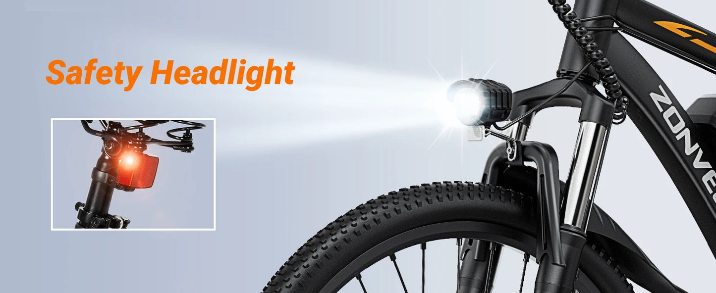 M26 Electric Bicycle Peak 1000W Motor 360WH Lithium Battery  26 Inch city E-bike