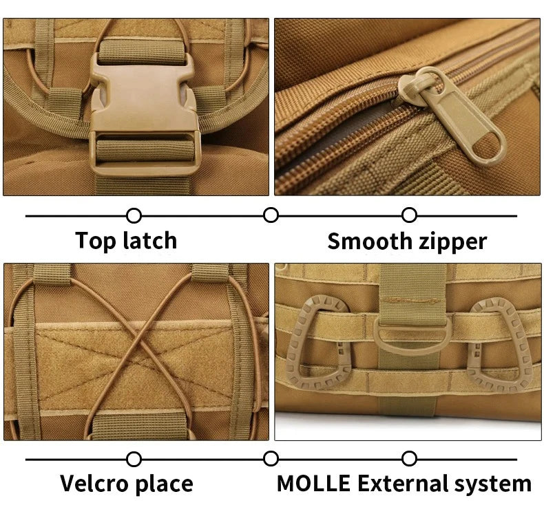 35L tactical backpack survival hiking backpack cycling backpack fishing backpack suitable for travel camping and outdoor sports