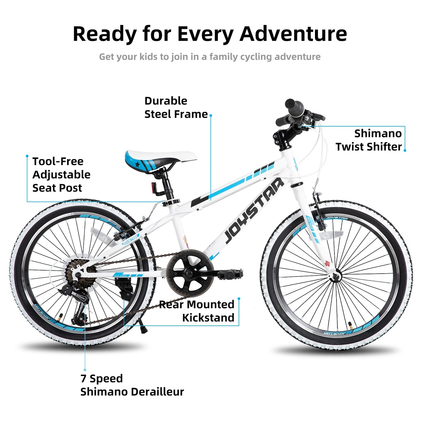 20-24 Inch Kids Bike for 7-12 Years Mountain Bike,1-Speed/7-Speed Drivetrain,