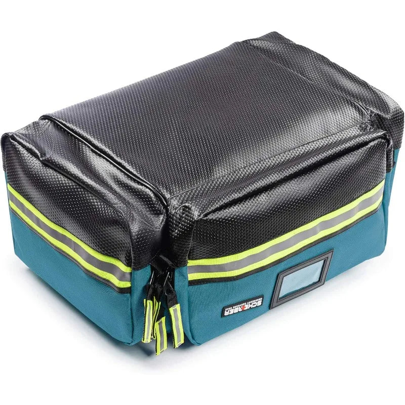 Fully-Stocked First Responder Professional Advanced EMT，EMS Trauma Kit HSA,FSA Approved ，Reflect bag