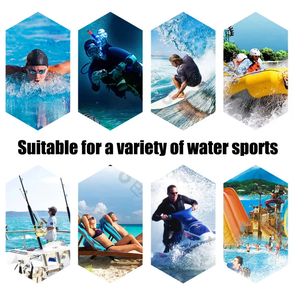 Mens Quick-Drying Swimsuit Long-Sleeved Sun-proof Beach T-shirt Snorkeling Surfing Suit