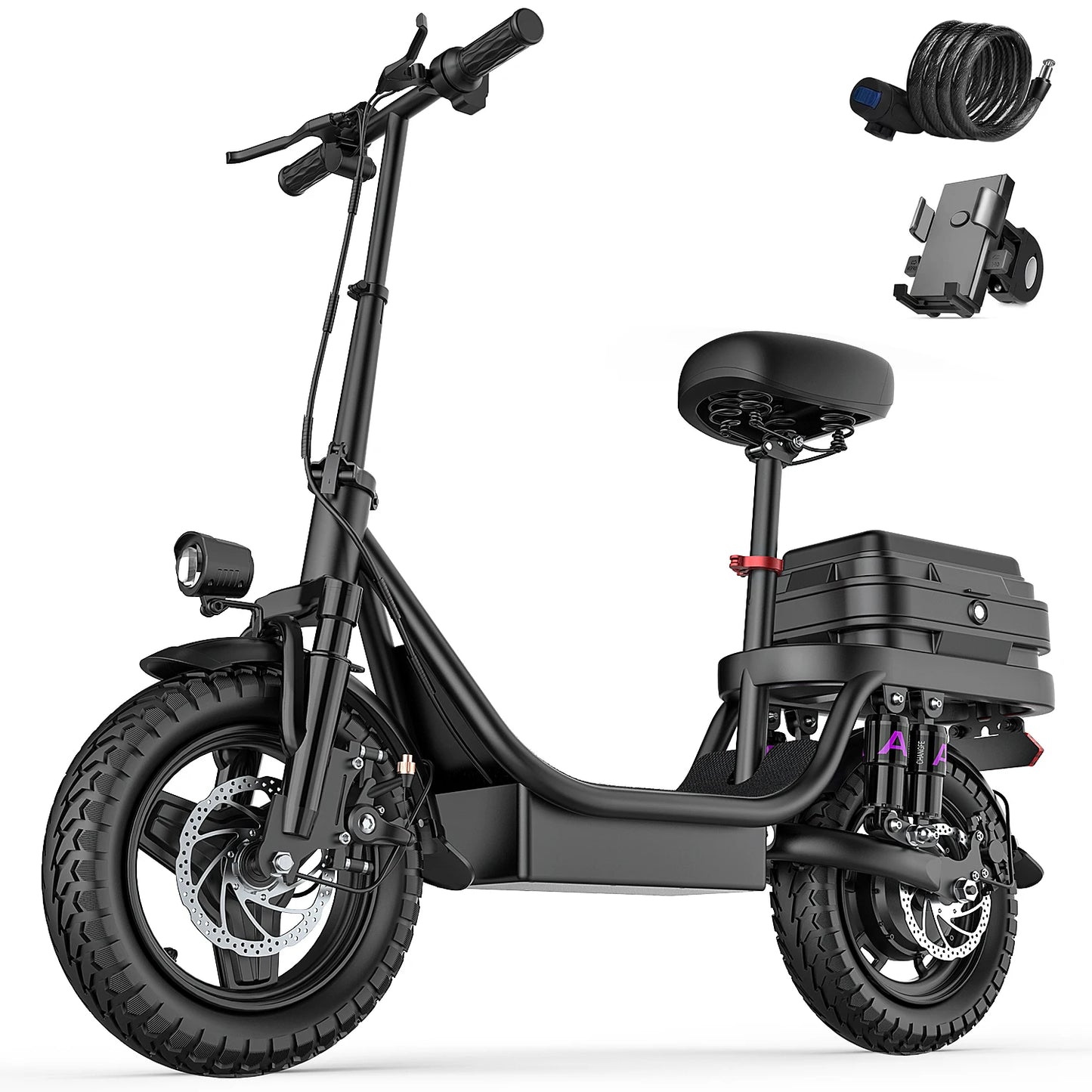 E-Bike For Adults, Folding , 250W Peak Motor, Scooter EBike With 14" Tire 48V 15AH Battery