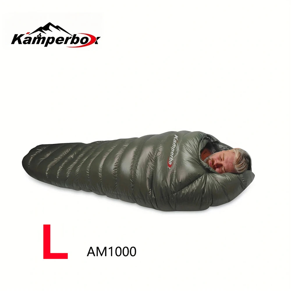 Kamperbox Outdoor Camping Down Sleeping Bag Winter Warm Sleeping Bag Camping Waterproof