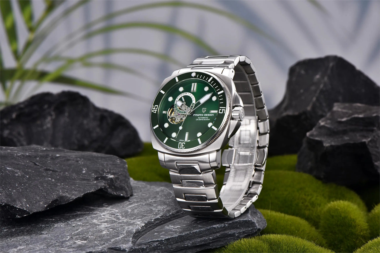 PAGANI Men's Mechanical Watch - Sapphire Crystal, Stainless Steel, Waterproof Stylish Wristwatch