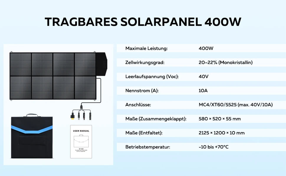400W / 200W / 100W / 54W / 36W / 21W Solar Charger,Portable Waterproof Fold Solar Panel Camping RV