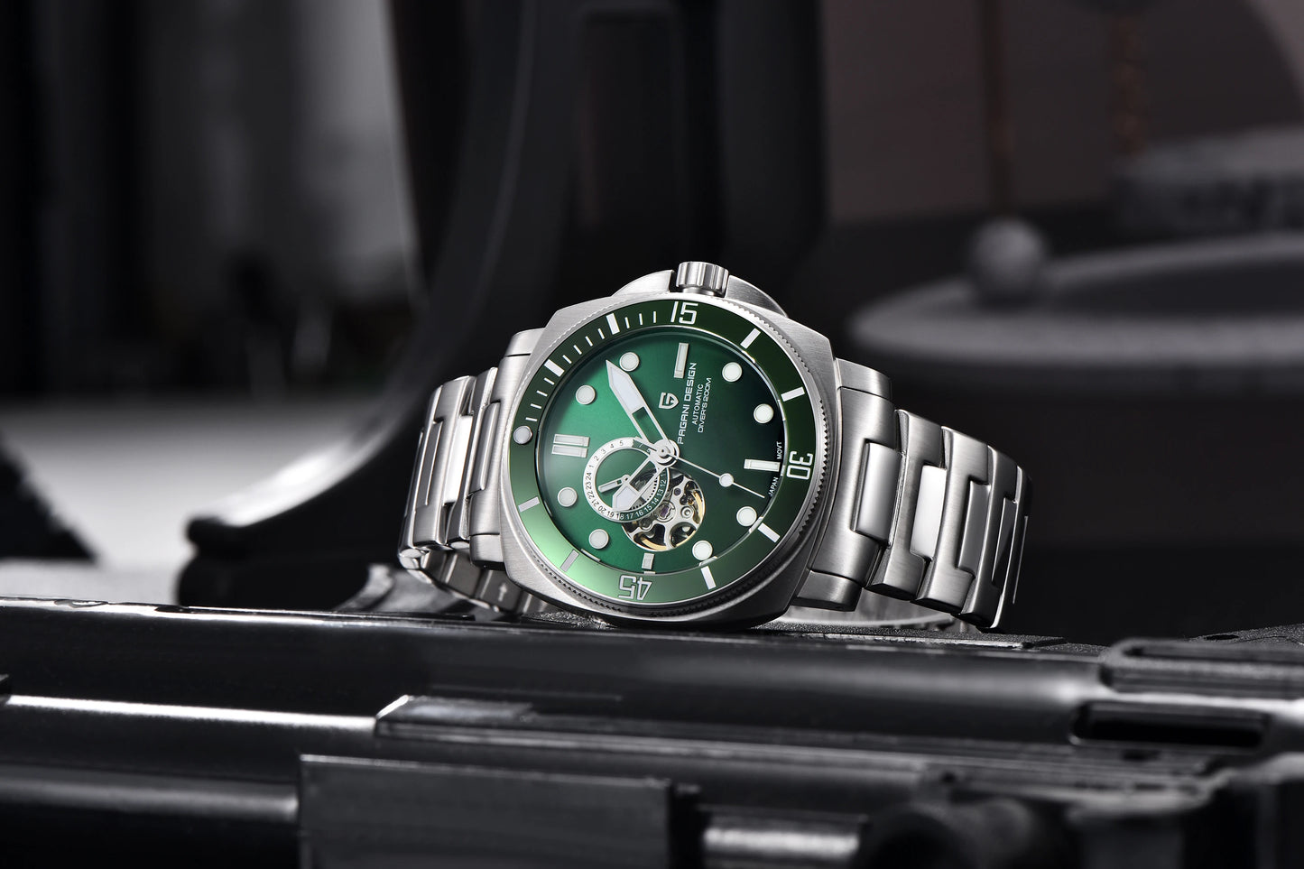 PAGANI Men's Mechanical Watch - Sapphire Crystal, Stainless Steel, Waterproof Stylish Wristwatch