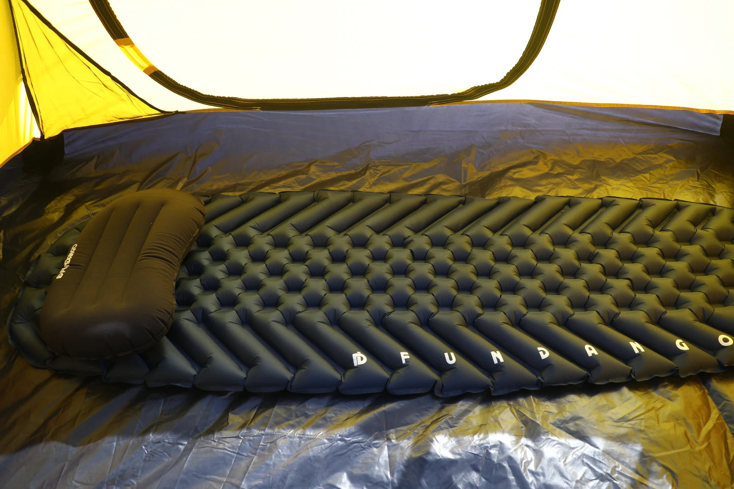 Single inflatable cushion sleeping pad, backpack camping, ultra-light, waterproof and portable