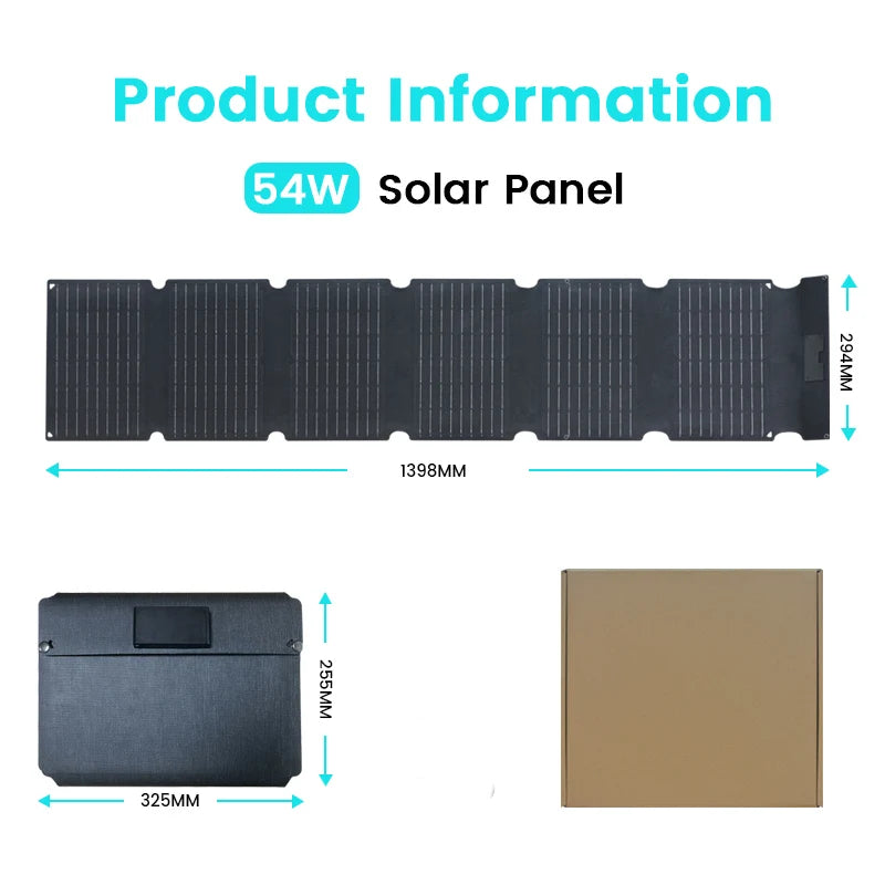 400W / 200W / 100W / 54W / 36W / 21W Solar Charger,Portable Waterproof Fold Solar Panel Camping RV