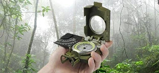Proster Hiking Compass - Aluminium, Waterproof, Clinometer, Fluorescent Scale, Carry Bag (128 chars)