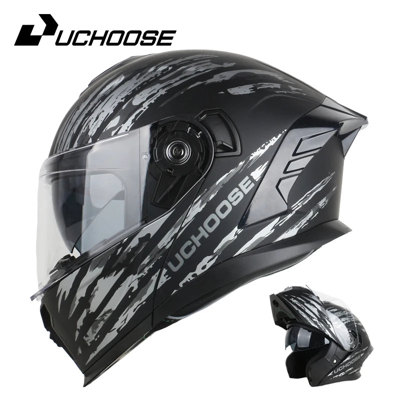 DIY modular helmetDOT Motorcycle Helmet Four Seasons Motocross Racing Modular Flip Up  Men Women