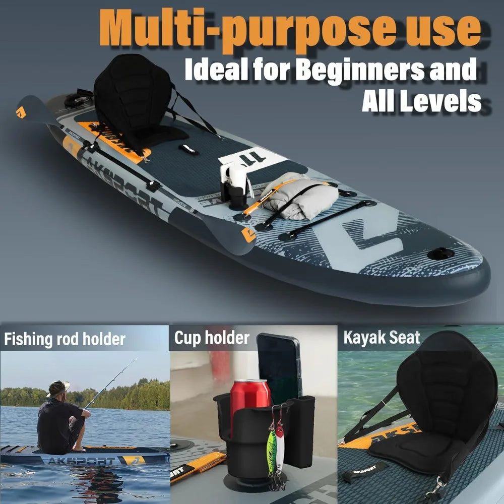 Popular Inflatable Stand Up Paddle Board, SUP with Acessories, Wide Stable Design, Non-Slip Deck
