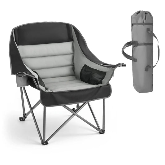 Lg.Camping Chairs 450lbs Heavy Duty Portable Padded Folding Camp Chairs w/Carry Bag