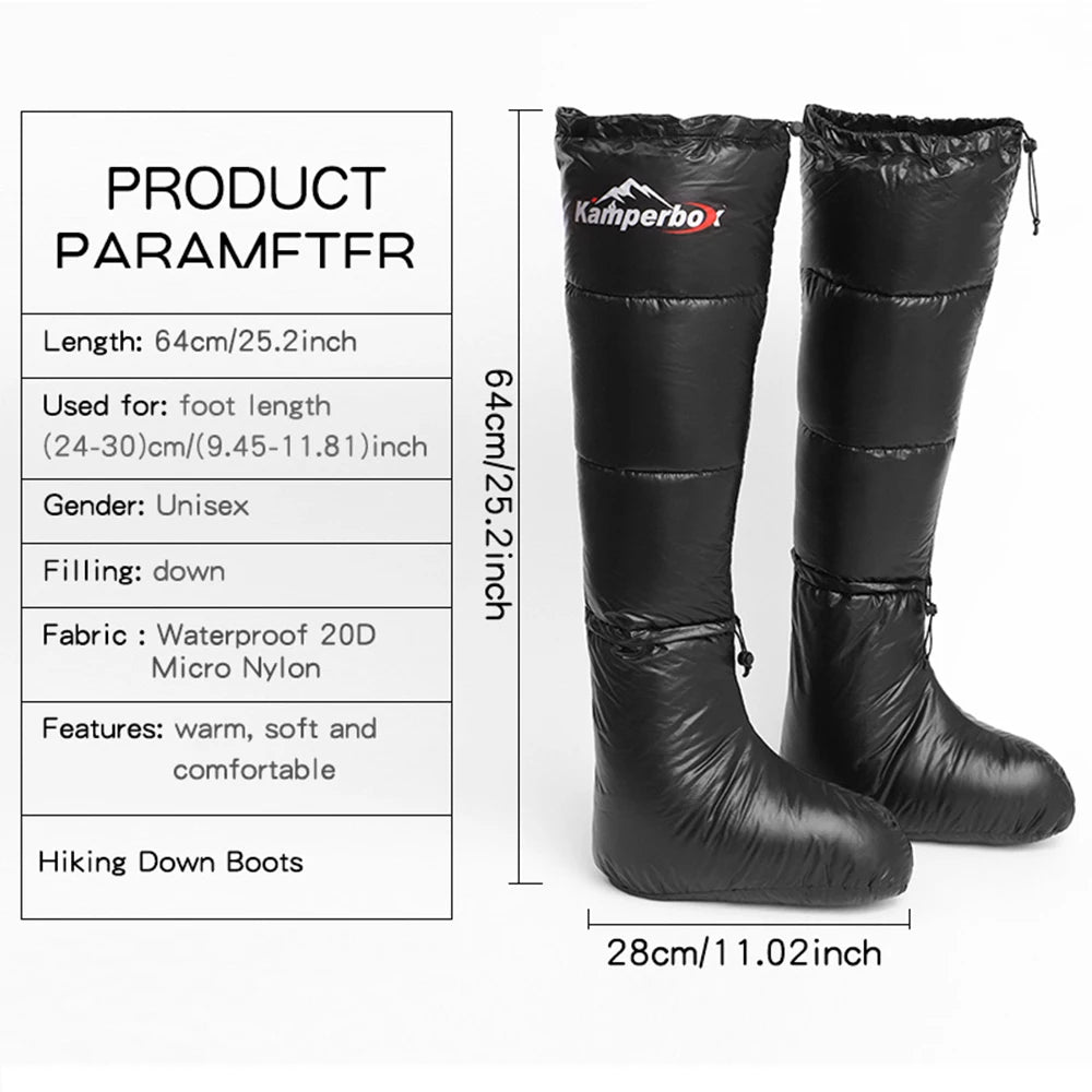 Camping Down Socks Down Boots Sleeping Bag Socks Down Boots Camping Sleep Boots