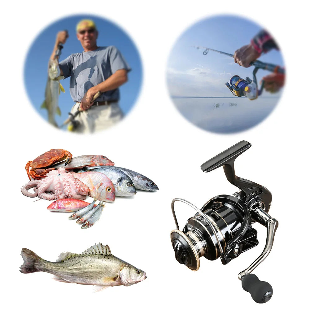 Spinning Reel Metal Spool Handle All-Metal Fishing Reel Fishing Coil Wheel Carp Fishing Reel Fishing Accessories