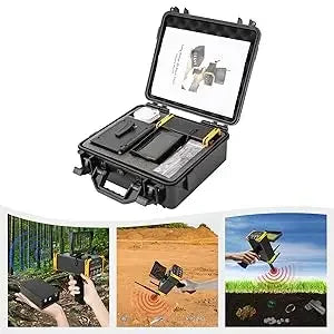 Professional Metal Detector w/ LCD Screen, Underground Silver Copper Diamond, Automatic 360° Search