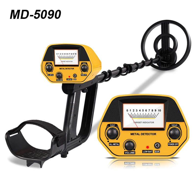 MD-5090 Metal Detector Gold Digger Treasure Hunter High Accuracy Underground Gold Coins Jewelry