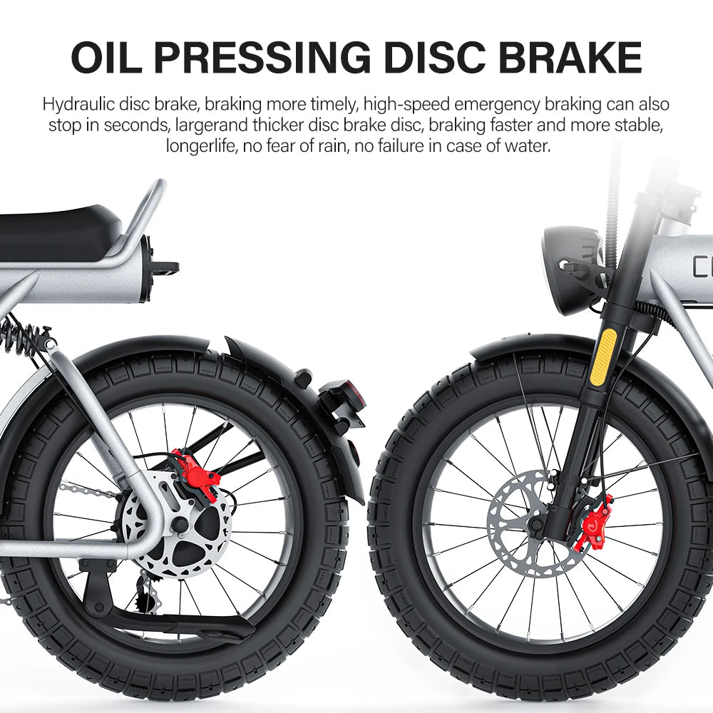 Electric Bike CT20S 2000W Motorcyle 20 Inch Fat Tire ,60V 27.5AH Bikes Adult