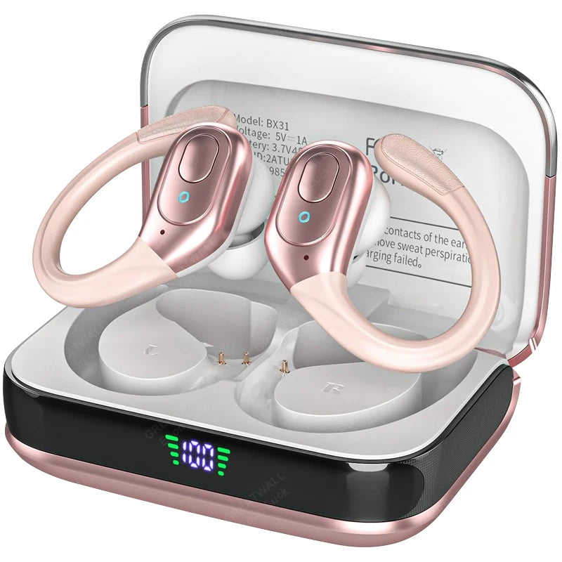 TWS Wireless Bluetooth Earphone Headset 5.3 Sports ear-hook Stereo noise reduction Earbuds HD Call