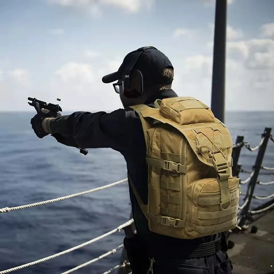 35L tactical backpack survival hiking backpack cycling backpack fishing backpack suitable for travel camping and outdoor sports