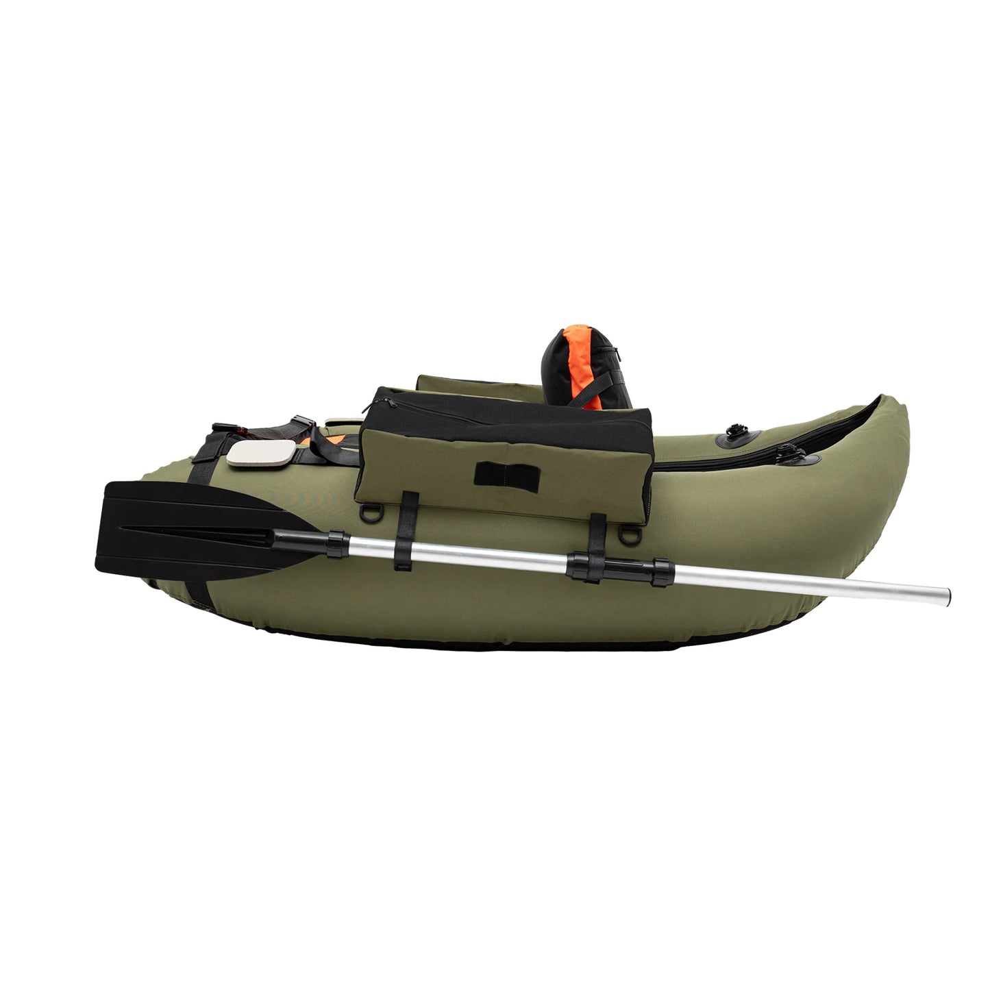 Inflatable Fishing Boat with Hand Air Pump Outdoor 136*105cm Max Capacity 286.6 lbs