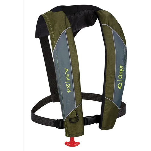 Onyx A/M-24 Automatic/Manual Inflatable Life Jacket, Low Profile, Compact Design or manual Inflation