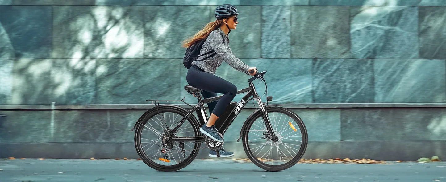 1000W Peak 48V Electric Bike for Adults, 26 inch Mountain Bike,Removable Battery,50Miles &20 MPH