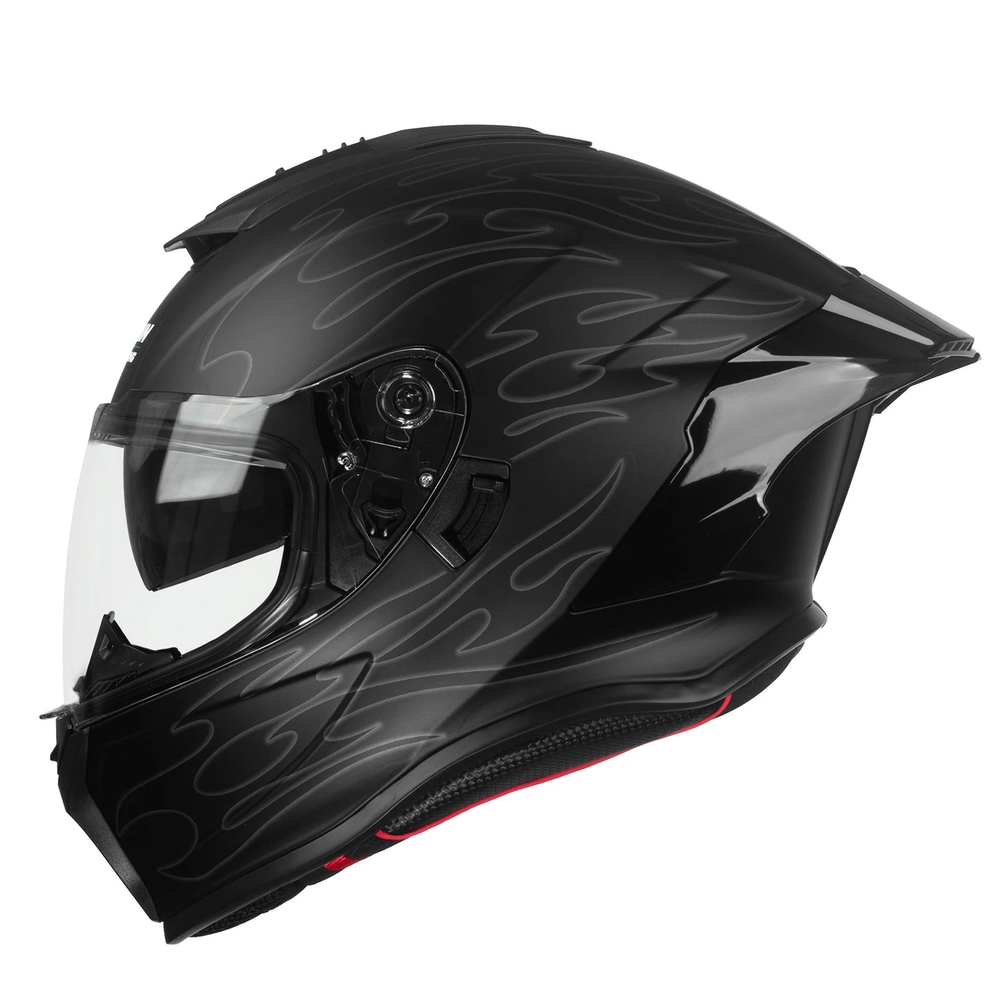 DOT Certified Motorcycle Helmet with Internal Sun Visor, Unisex Riding Safety Helmet