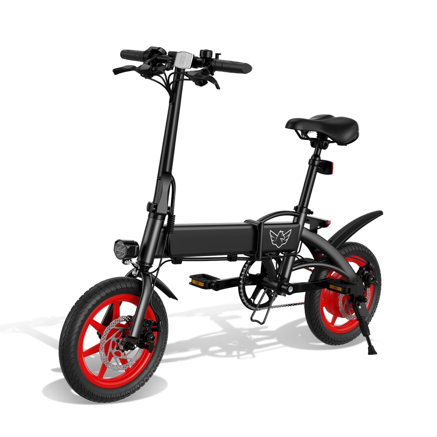 350W high-speed gear motor , foldable electric bicycle 15.5 miles lightweight small men's and women's adult