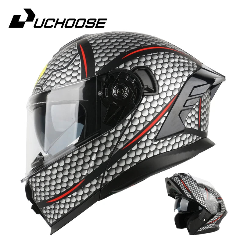 DIY modular helmetDOT Motorcycle Helmet Four Seasons Motocross Racing Modular Flip Up  Men Women