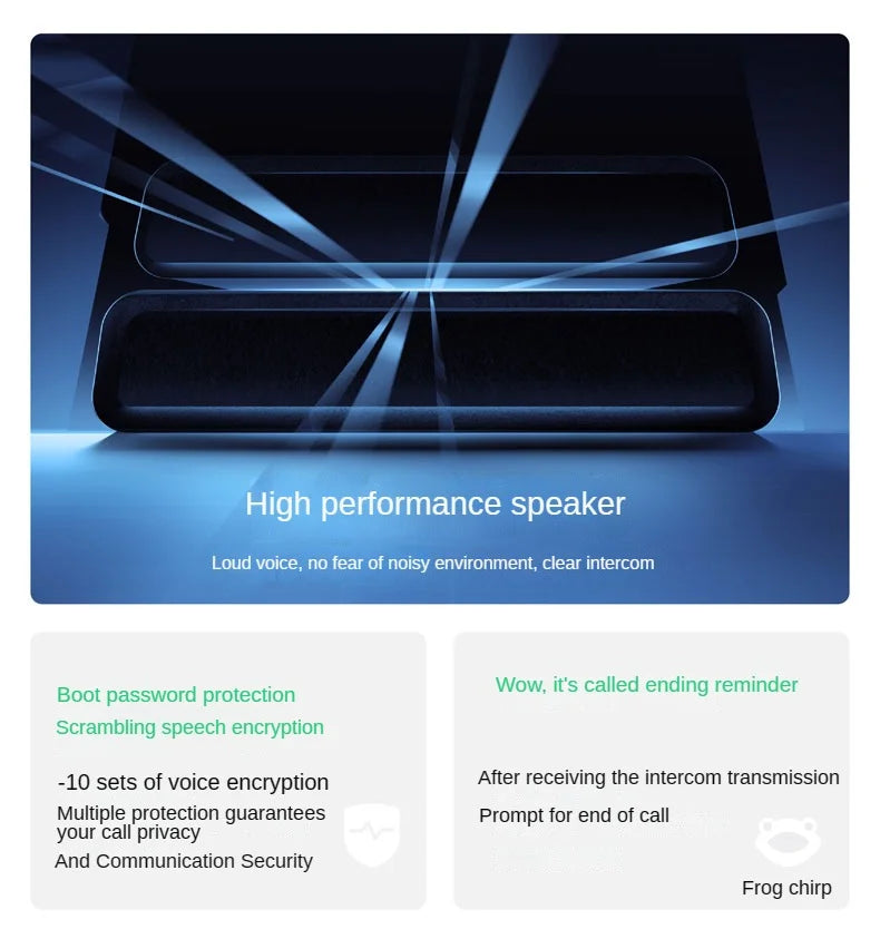 Walkie Talk5W Air Band Radio Type C Charge UHF VHF DTMF FM Scrambler NOAA Wireless Frequency 2Way CB