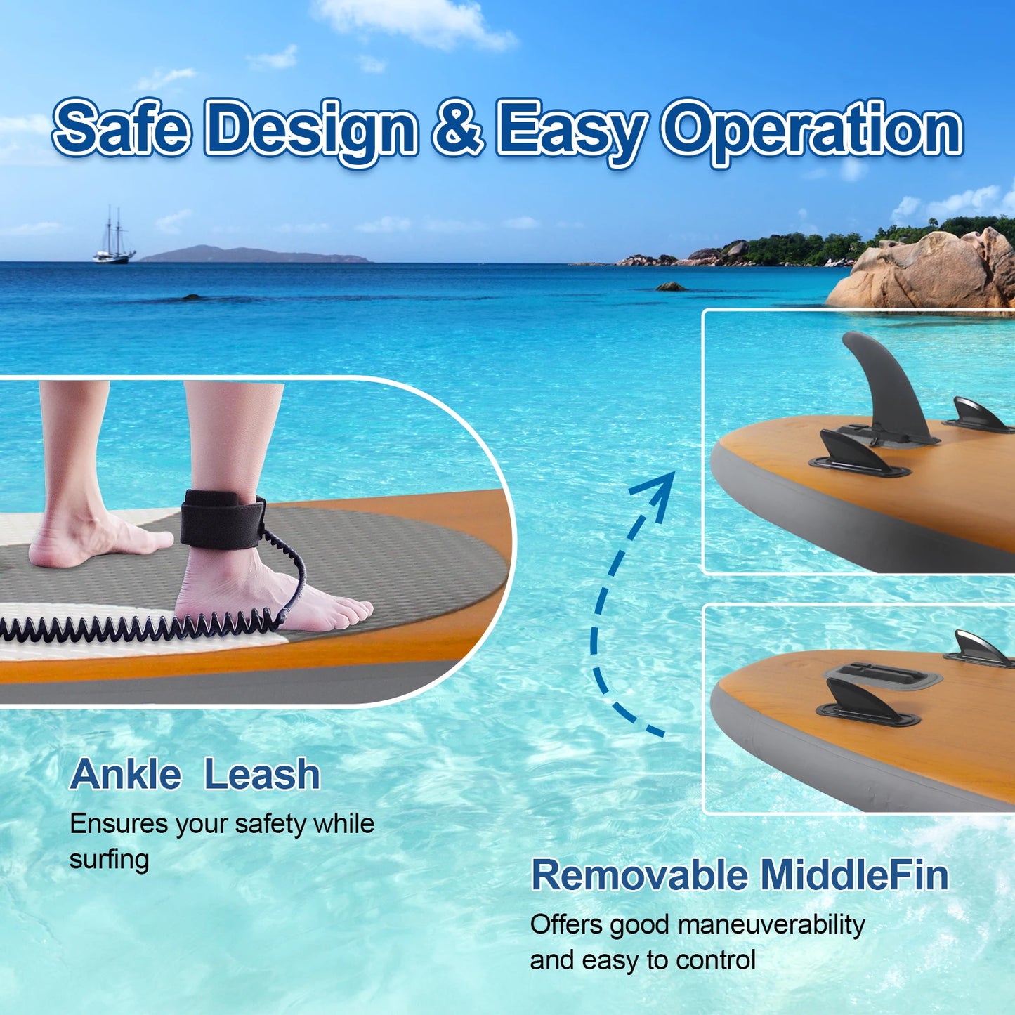 CADALENE Inflatable Paddle Board, Stand Up,adult, Sup Board with Premium Sup Accessories