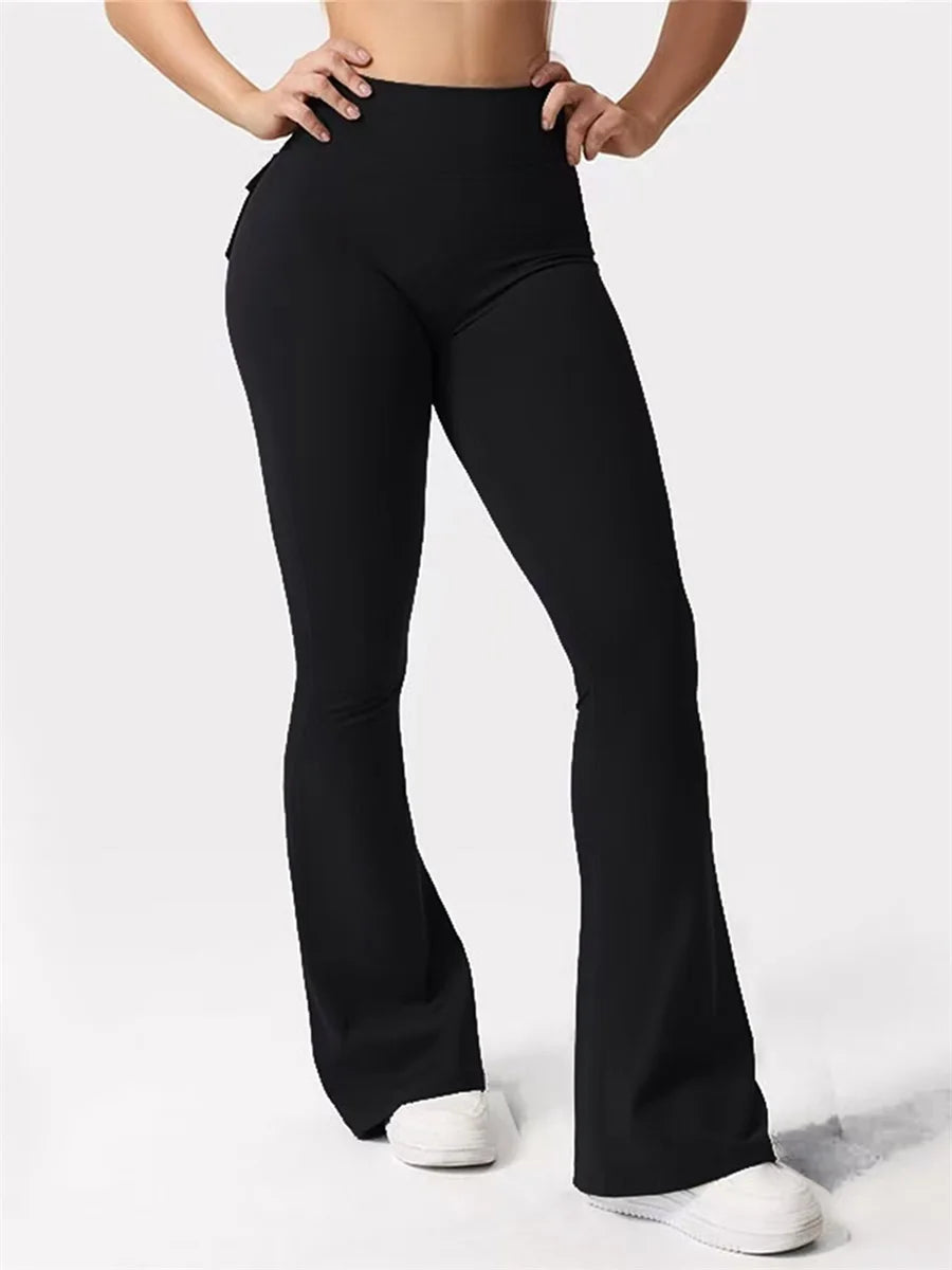 Women s High Waist Yoga Leggings, Pockets Tummy Control Workout Running Stretchy Booty Leggings