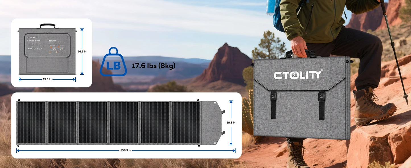 1600W Solar Generator 1024Wh Backup LiFePo4 Battery  & 200W Panel RV Camping Travel Blackout