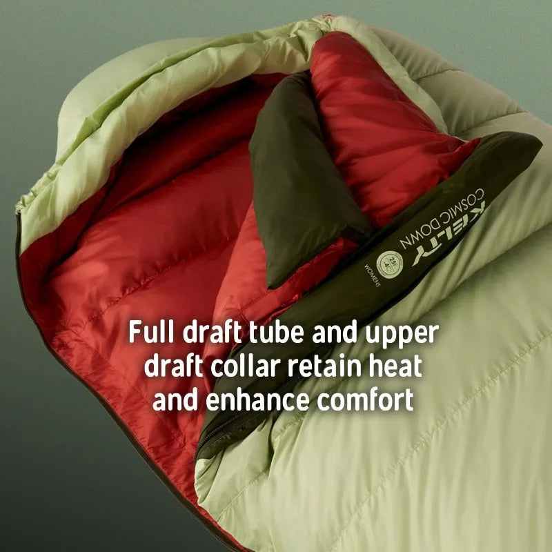 Down Mummy Sleeping Bag, Backpacking, Campers, 550 Fill Power, Recycled Fabrics, PFAS-Free DWR