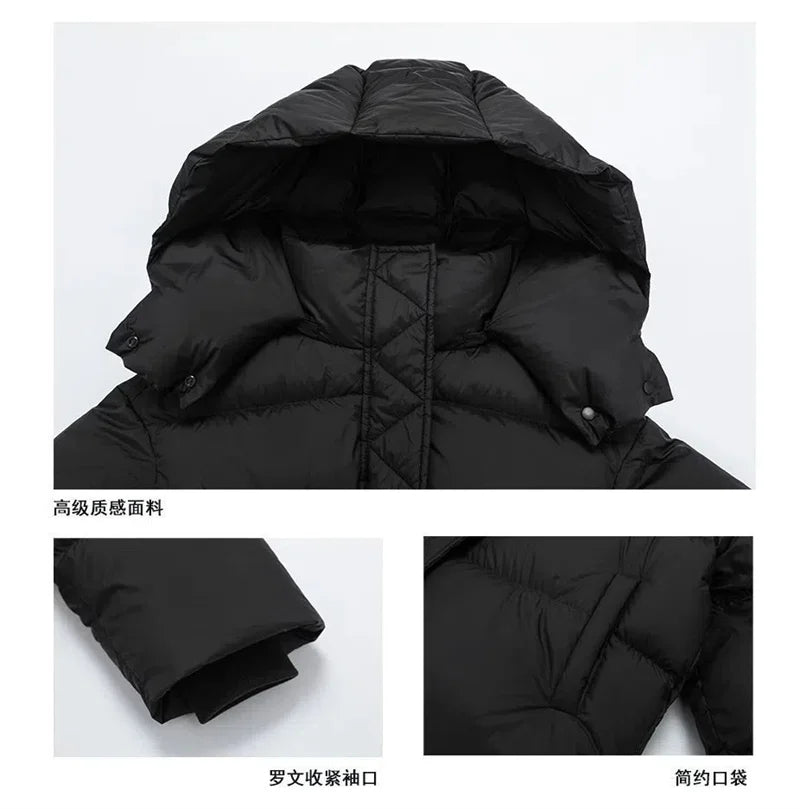 Ladies Short Down Cotton Jacket  Warm Down Cotton Parkas New Fashion Hooded Loose Lady Bread Coats