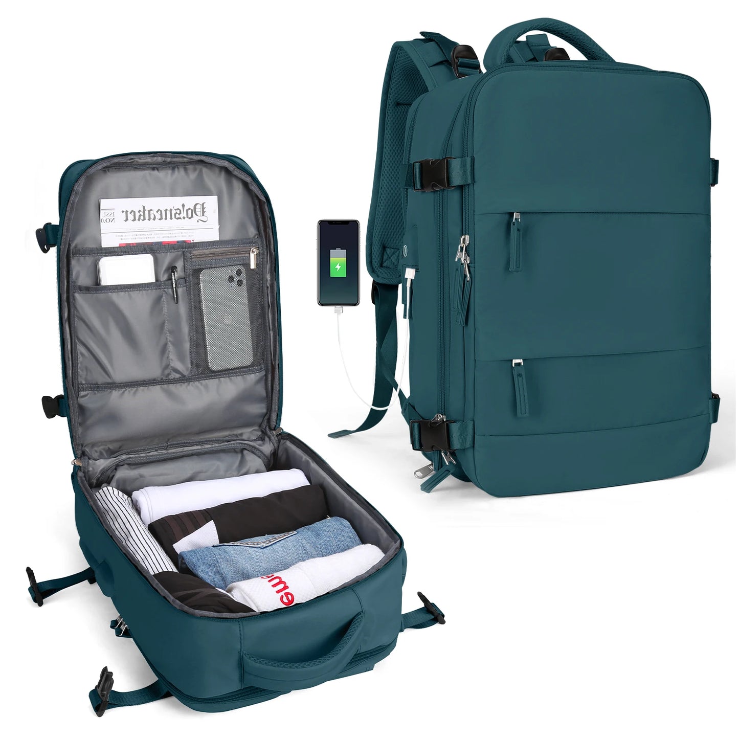 Large Travel Backpack for Women Men, Weekend Carry on,Waterproof