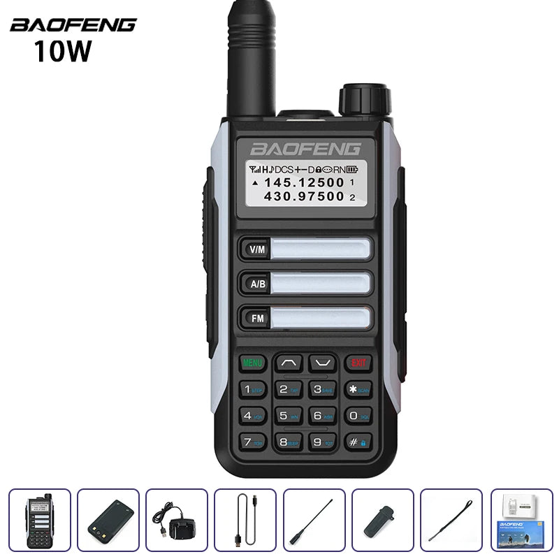 Waterproof Walkie Talkie Dual Band High Power Radio Dual Band Vhf Uhf CB Ham Radio Long Range
